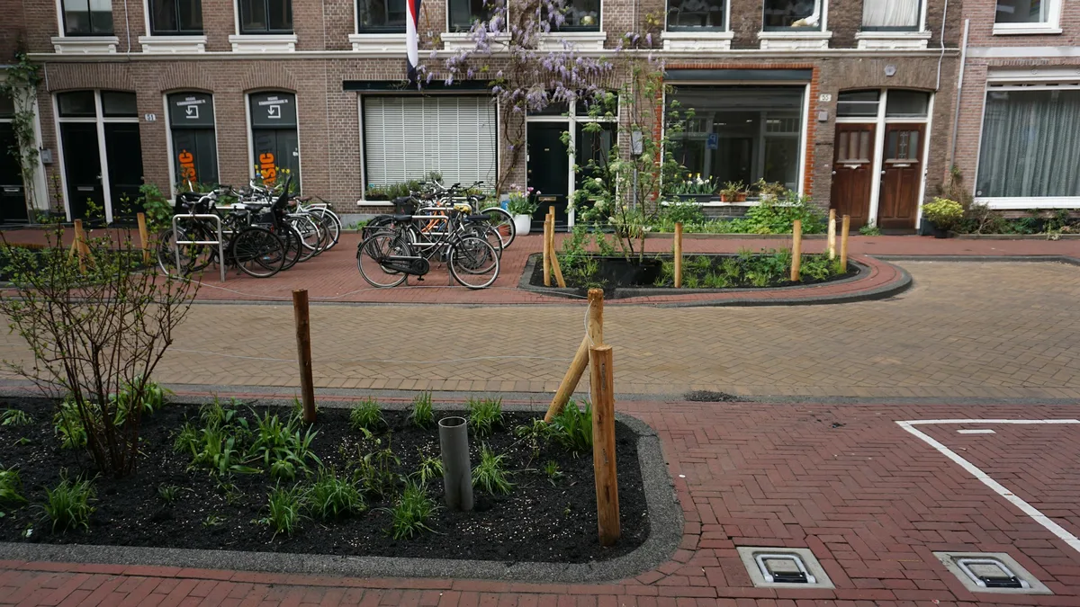 Voortuin en parkeerplek in Vaassen