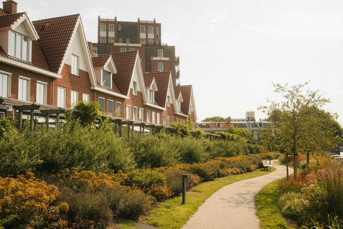 Achtertuin aan de Berkenlaan, Apeldoorn, na het werk